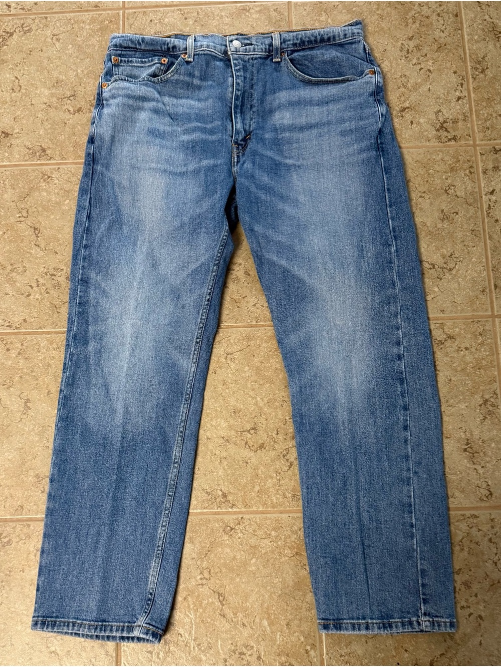 505 Levi's Men's Light Blue Straight Jeans 36x30